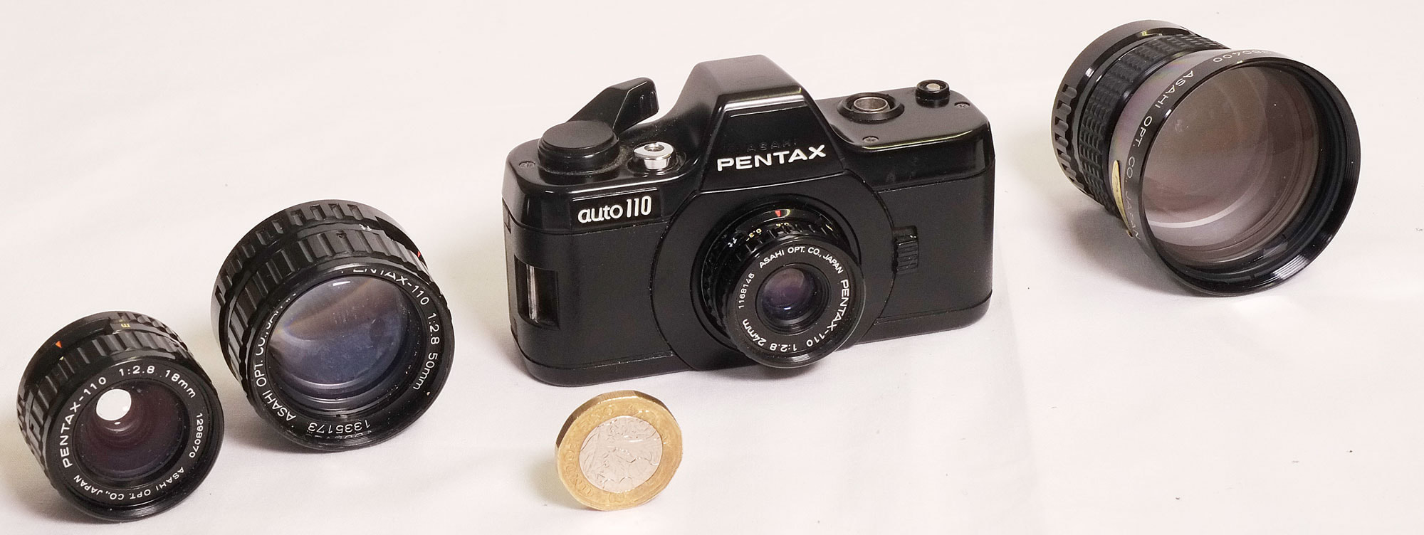PENTAX auto 110 本体 70mmレンズセット Lenses of the Pentax Auto 110 - Refracted.net